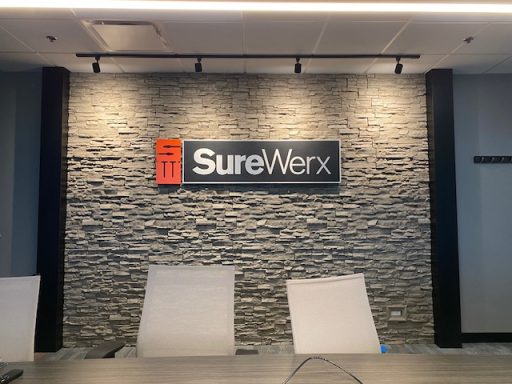 SureWerx CAST METAL 3D WALL SIGN